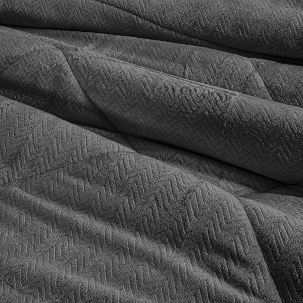 Κουβερτοπάπλωμα Ημίδιπλο (180x240) Guy Laroche Moore Anthracite