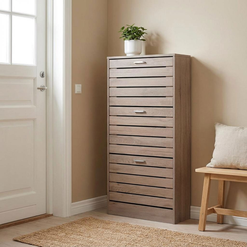 Παπουτσοθήκη Με 3 Ράφια/18 Θέσεων (63x24x120) Spitishop Butler