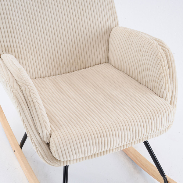 Πολυθρόνα Κουνιστή (94x67.5x106) Spitishop Bliss Cream