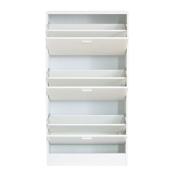 Παπουτσοθήκη Με 3 Ράφια/18 Θέσεων (63x24x120) Spitishop Slimline White