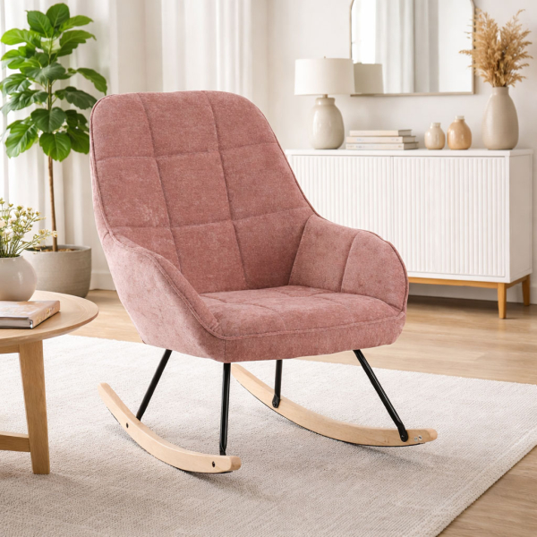 Πολυθρόνα Κουνιστή (89x71x94) Spitishop Harbor Pink