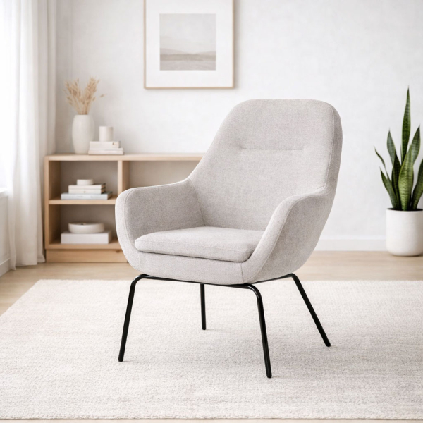 Πολυθρόνα (81.5x76x94.5) Spitishop Harbor Cloud Light Grey