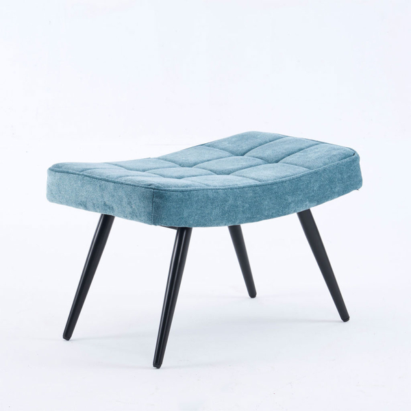 Πολυθρόνα Με Υποπόδιο (78x72x98) Spitishop Haven Blue