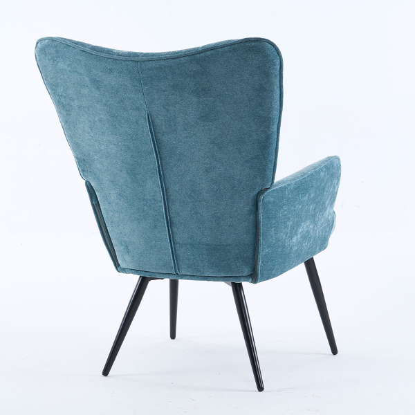 Πολυθρόνα Με Υποπόδιο (78x72x98) Spitishop Haven Blue