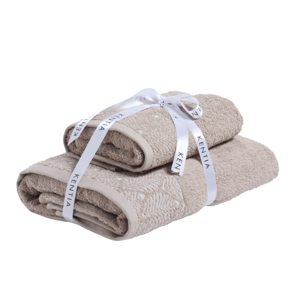 Πετσέτες Μπάνιου (Σετ 2τμχ) Kentia Lela 450gsm