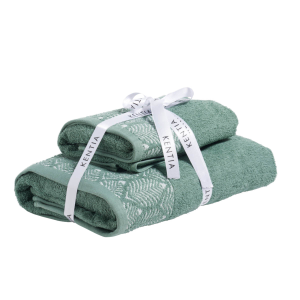 Πετσέτες Μπάνιου (Σετ 2τμχ) Kentia Lela 450gsm