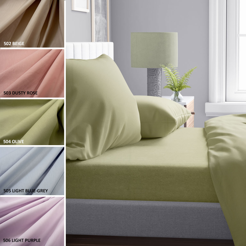 Σεντόνια Υπέρδιπλα (Σετ 240x270) Dimcol Solid