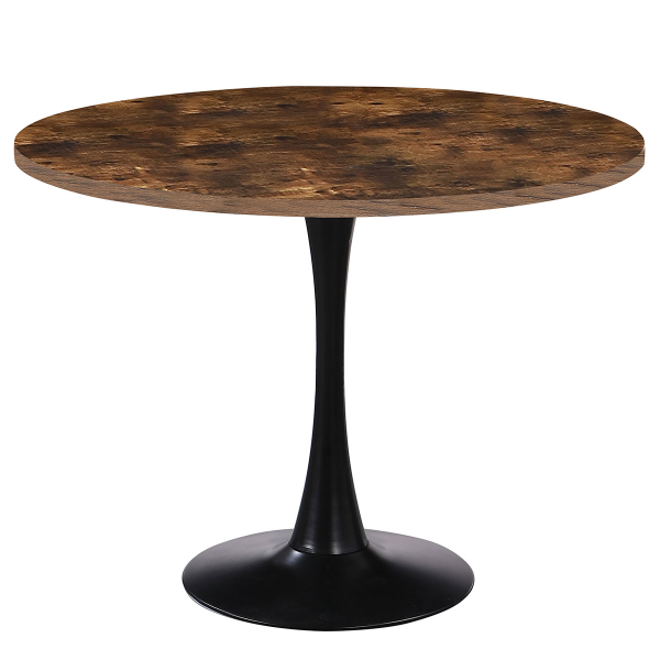 Τραπέζι Κουζίνας (Φ100x74.5) Spitishop Eclipse Brune