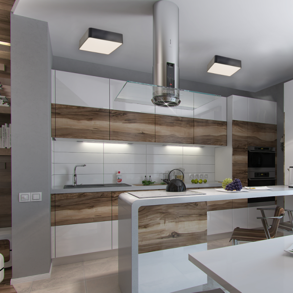 Φωτιστικό Πλαφονιέρα LED 3 CCT Aca Emery HM28LEDC48BKCCT Matt Black