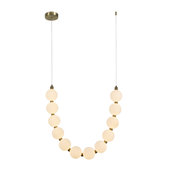 Φωτιστικό Οροφής Μονόφωτο LED Aca Lolly HM238LEDP12 Brass Gold/White