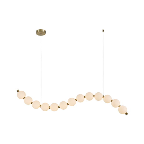 Φωτιστικό Οροφής Μονόφωτο LED Aca Lolly HM238LEDP13 Brass Gold/White