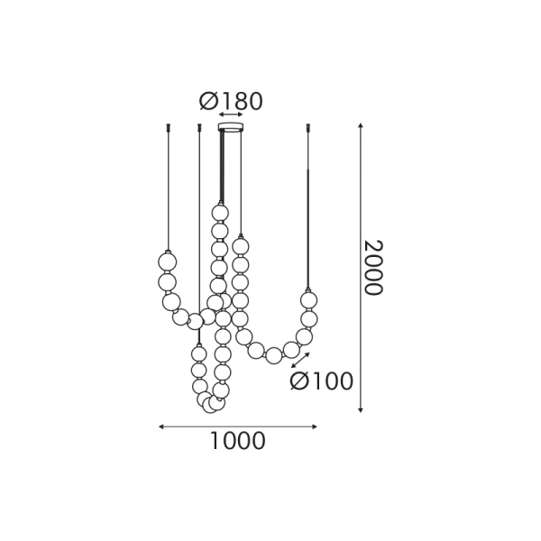 Φωτιστικό Οροφής Τρίφωτο LED Aca Lolly HM238LEDP36 Brass Gold/White