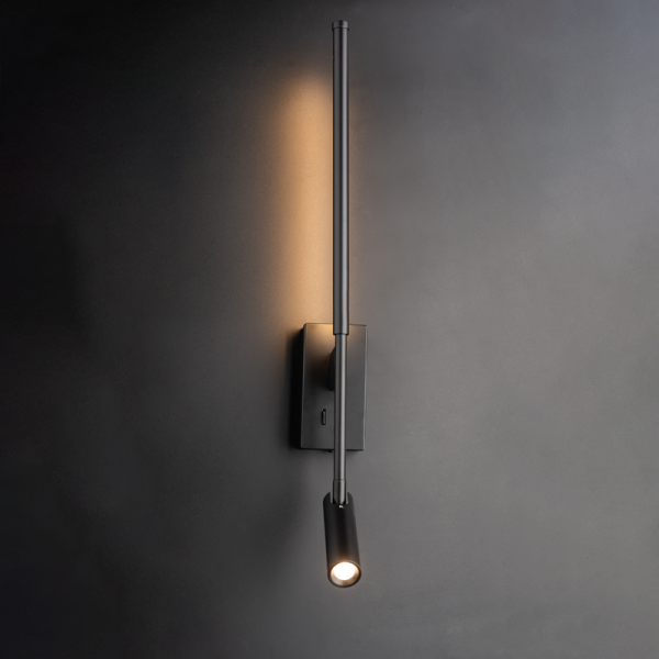 Απλίκα Τοίχου LED Aca Concerto HM616LEDWBK Black