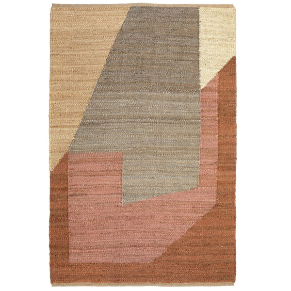 Χαλί Καλοκαιρινό (200x300) Βιοκαρπέτ Naf Naf Gardin J17 Grey Pink