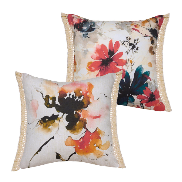 Διακοσμητικές Μαξιλαροθήκες 2 Όψεων (Σετ 2τμχ) Kentia Loft Fancy W25 01