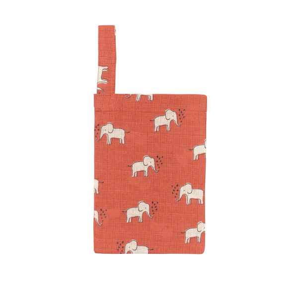 Βρεφικά Γάντια Μπάνιου Μουσελίνα (Σετ 2τμχ) Kentia Baby YN 25 Elephants - Orange