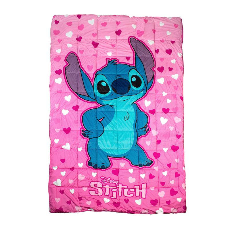 Κουβερτοπάπλωμα Μονό (160x250) Dimcol Lilo & Stitch Pink