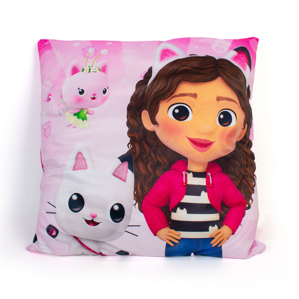 Διακοσμητικό Μαξιλάρι Βελουτέ 2 Όψεων (38x38) Dimcol Gabby's Dollhouse 03