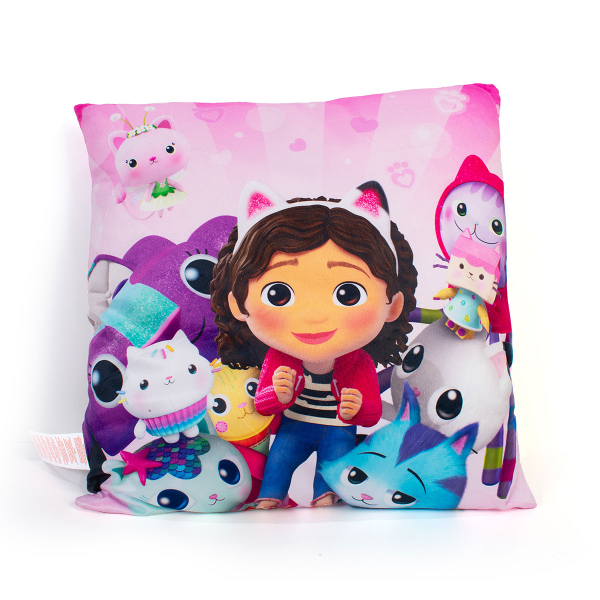 Διακοσμητικό Μαξιλάρι Βελουτέ 2 Όψεων (38x38) Dimcol Gabby's Dollhouse 03