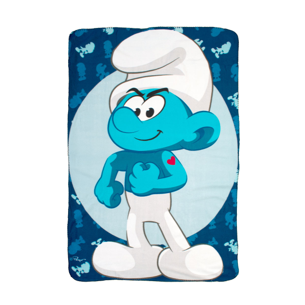 Κουβέρτα Fleece Κούνιας (100x140) Dimcol Smurfs 11