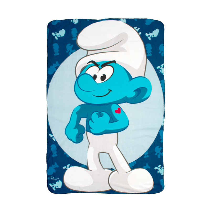 Κουβέρτα Fleece Κούνιας (100x140) Dimcol Smurfs 11