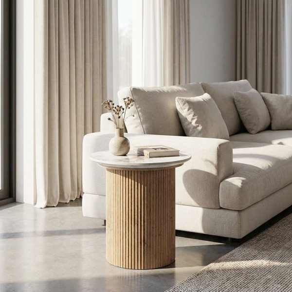 Βοηθητικό Τραπεζάκι (Φ45x50) Spitishop Marmo