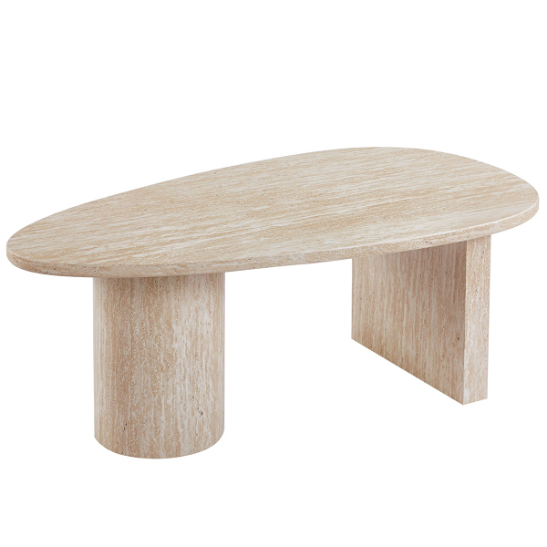 Τραπέζι Σαλονιού (110x60x40) Spitishop Milano Travertine