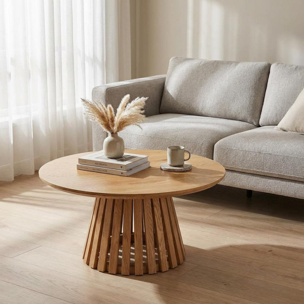 Τραπέζι Σαλονιού (Φ80x40) Spitishop Palermo