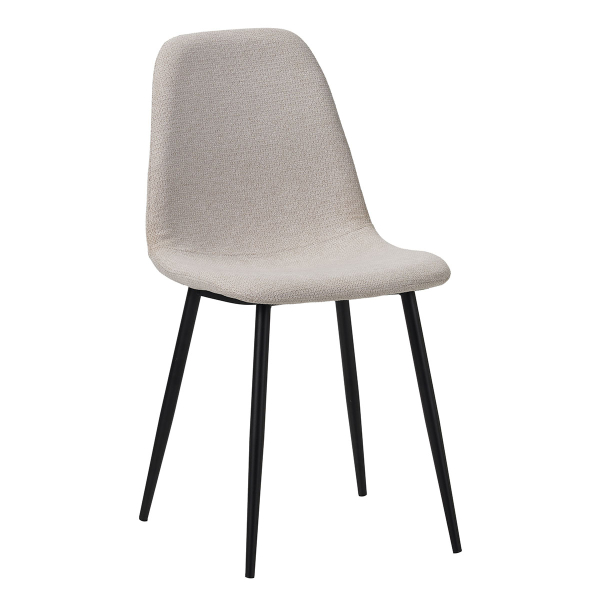 Καρέκλα Τραπεζαρίας (58.5x55x93) Spitishop Daily Black/Beige