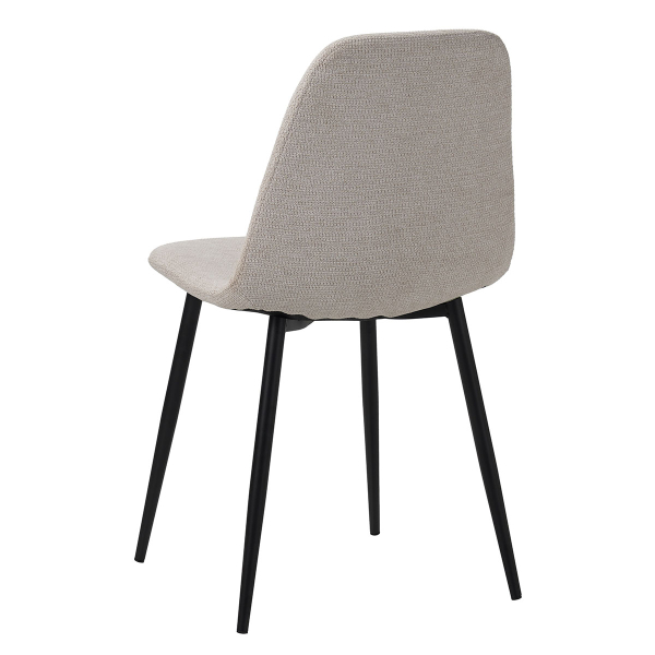 Καρέκλα Τραπεζαρίας (58.5x55x93) Spitishop Daily Black/Beige