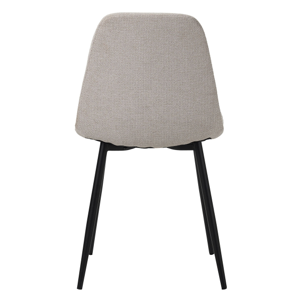 Καρέκλα Τραπεζαρίας (58.5x55x93) Spitishop Daily Black/Beige