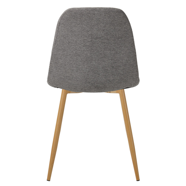 Καρέκλα Τραπεζαρίας (58.5x55x93) Spitishop Daily Natural/Grey