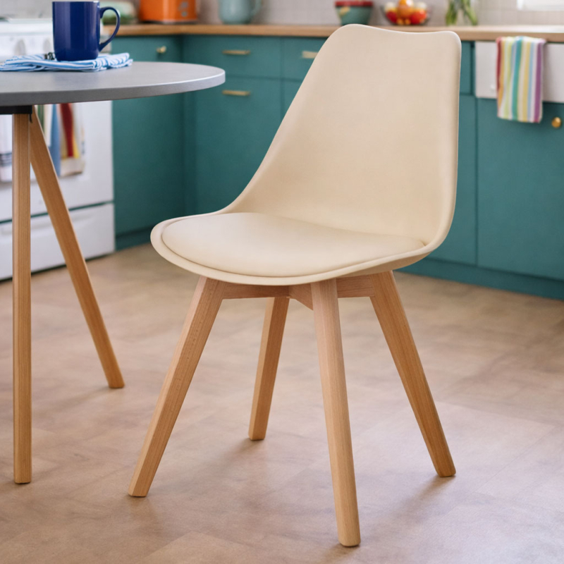 Καρέκλα Τραπεζαρίας (44x51x77) Spitishop Essential Taupe