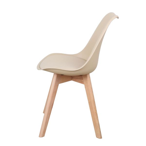 Καρέκλα Τραπεζαρίας (44x51x77) Spitishop Essential Taupe