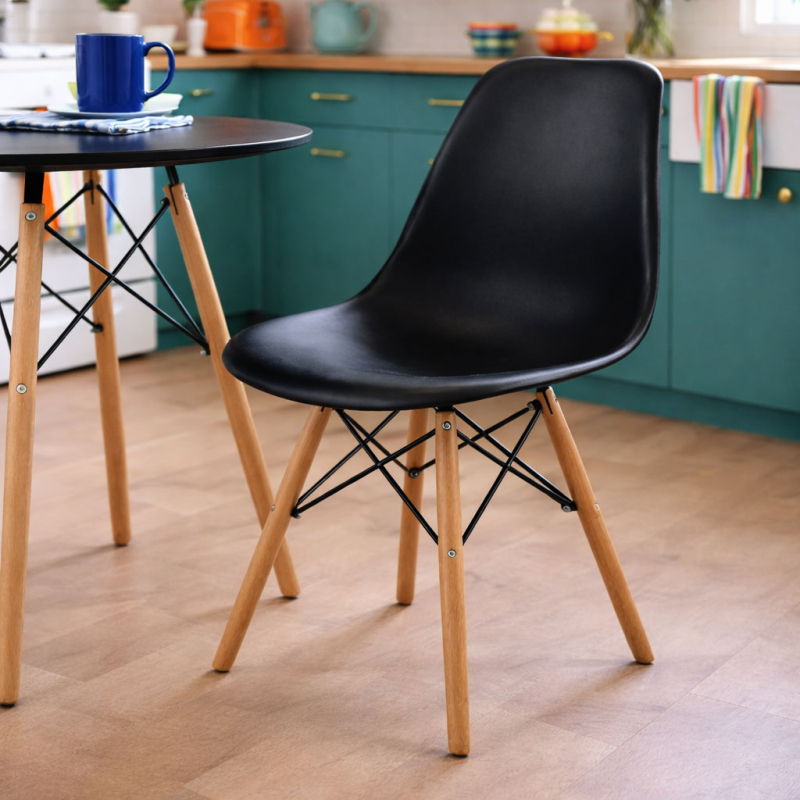 Καρέκλα Τραπεζαρίας (44x56x81) Spitishop Urban Black