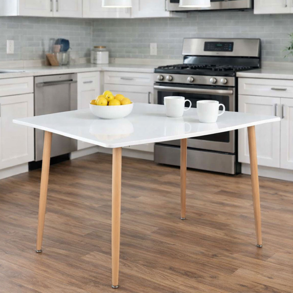 Τραπέζι Κουζίνας (120x80x75) Spitishop Essential White