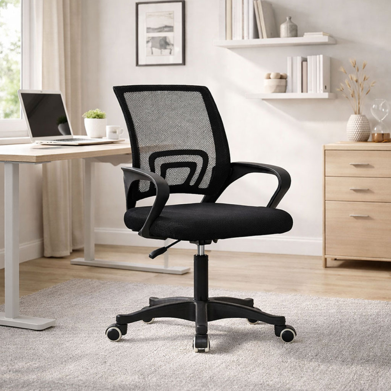 Καρέκλα Γραφείου (51x61x94) Spitishop Ergo Black