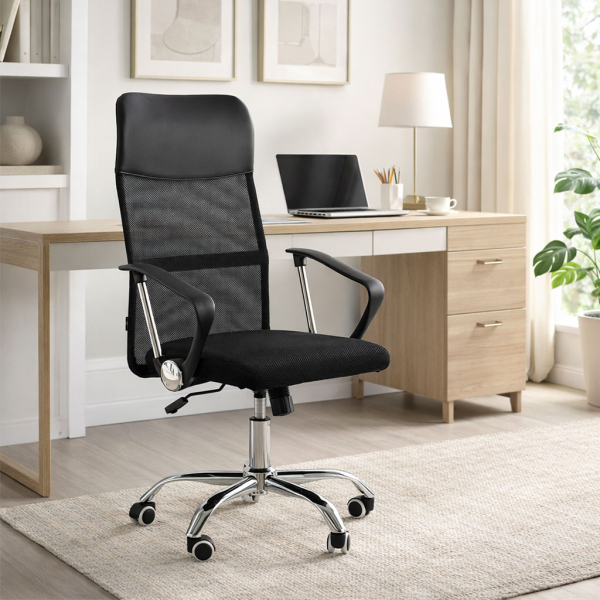 Καρέκλα Γραφείου (62x58x116) Spitishop Focus Black