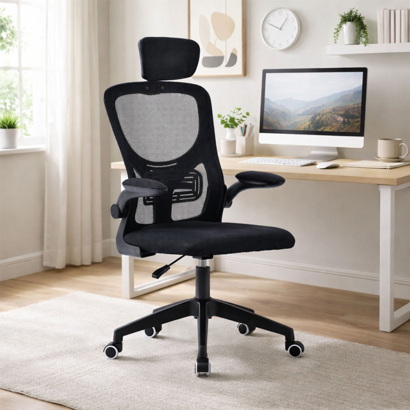 Καρέκλα Γραφείου (60x61x121) Spitishop Apex Black