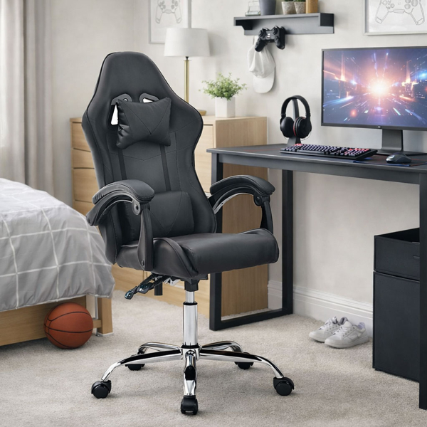 Καρέκλα Γραφείου (66x63x130) Spitishop Boss Black