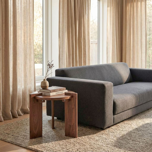 Βοηθητικό Τραπεζάκι (Φ50x45) Spitishop Venice Brune