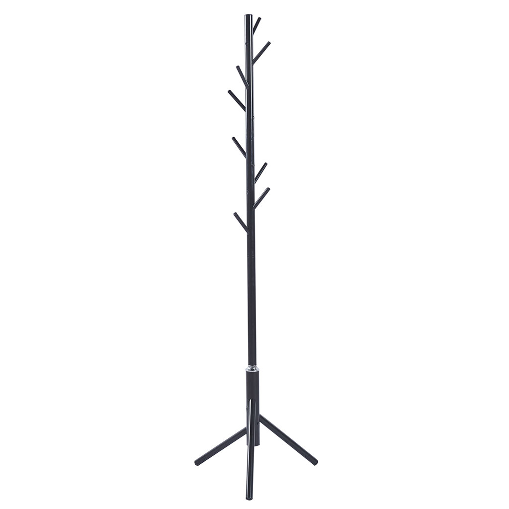 Καλόγερος Ρούχων (58X58X175) Spitishop Espina Black Home Έπιπλα Εισόδου Καλόγεροι Spitishop