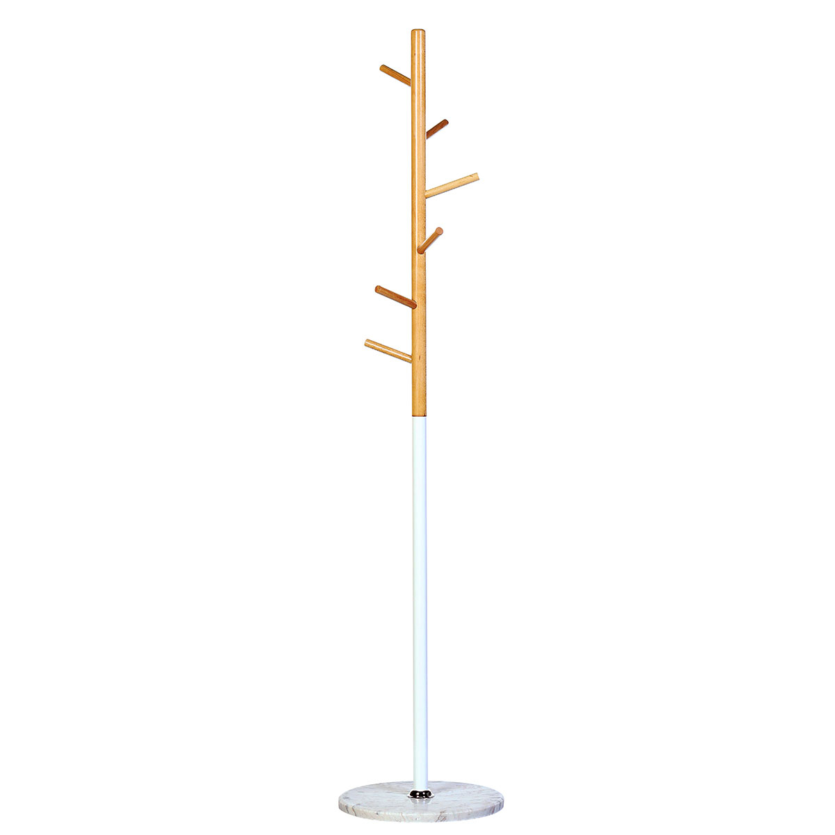 Καλόγερος Ρούχων (37X37X171) Spitishop Ramus White Home Έπιπλα Εισόδου Καλόγεροι Spitishop