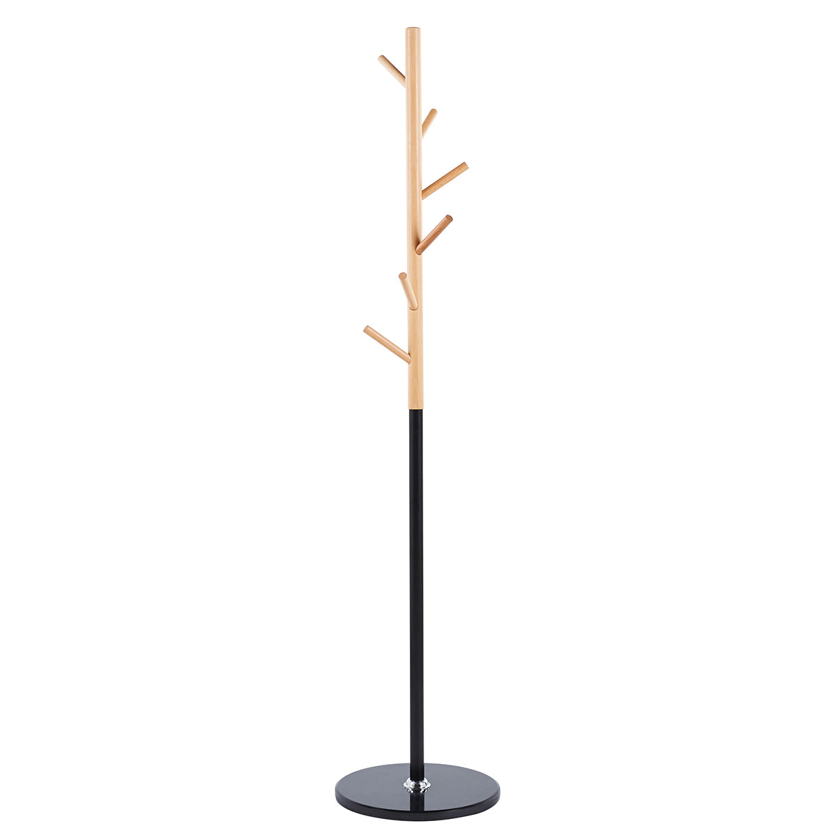 Καλόγερος Ρούχων (37X37X171) Spitishop Ramus Black Home Έπιπλα Εισόδου Καλόγεροι Spitishop