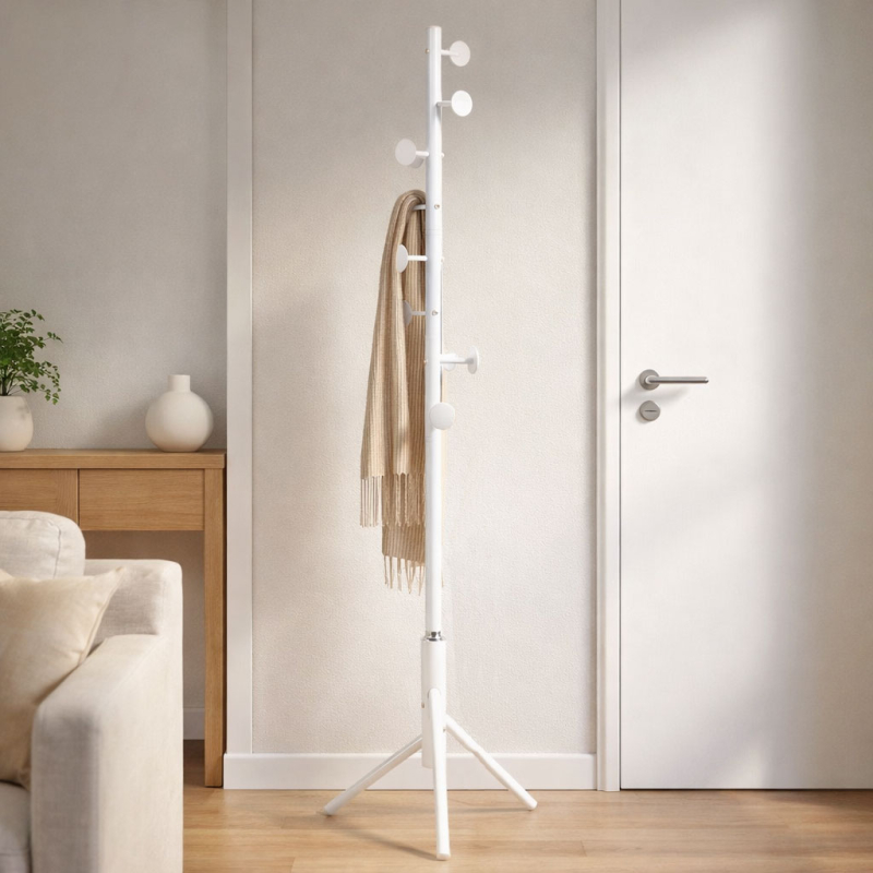 Καλόγερος Ρούχων (58x58x175) Spitishop Buttons White