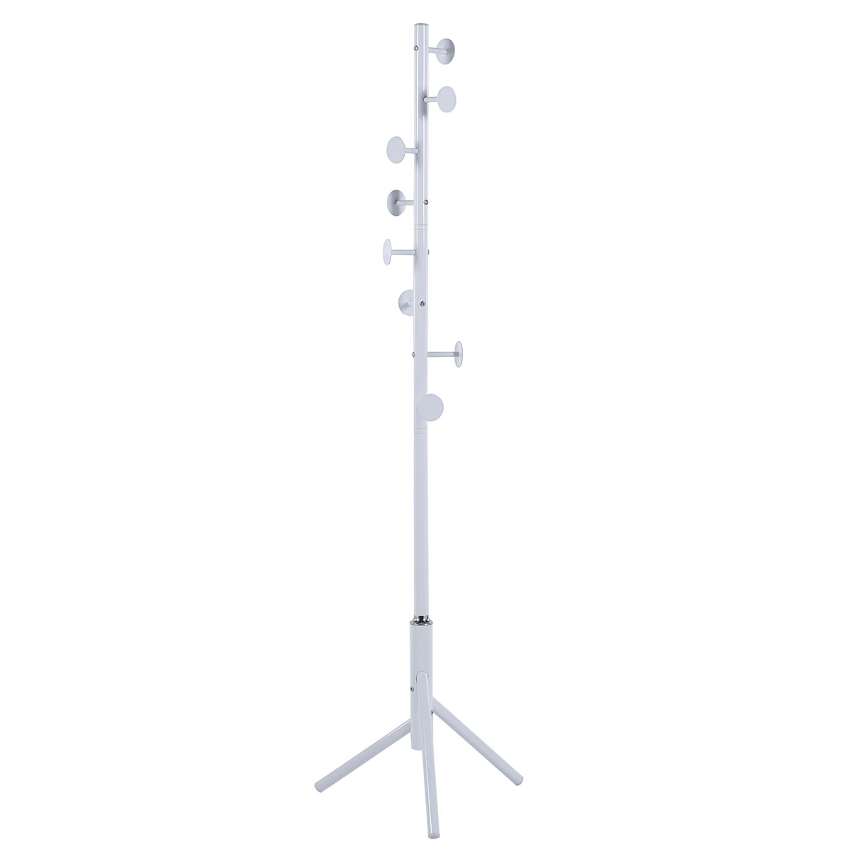 Καλόγερος Ρούχων (58X58X175) Spitishop Buttons White Home Έπιπλα Εισόδου Καλόγεροι Spitishop