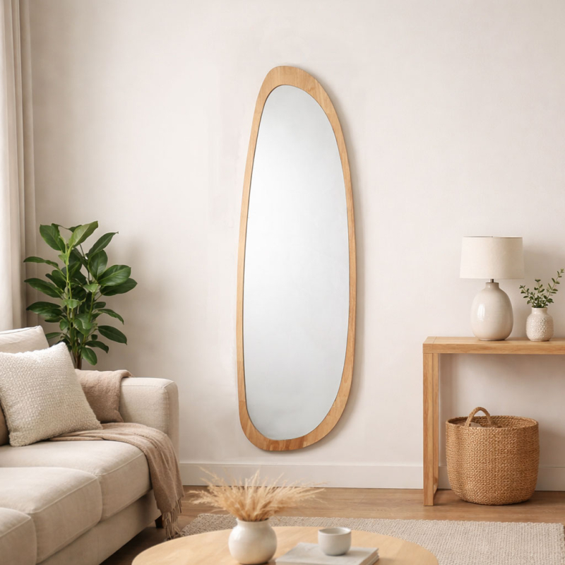 Καθρέφτης Τοίχου (50x160) Spitishop Napoli Natural