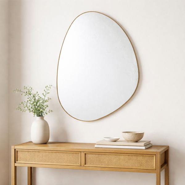 Διακοσμητικός Καθρέφτης Τοίχου (60x80) Spitishop Modena Natural