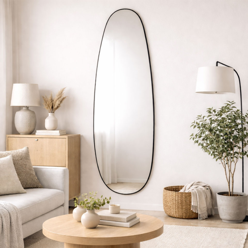 Καθρέφτης Τοίχου (50x140) Spitishop Torino Black