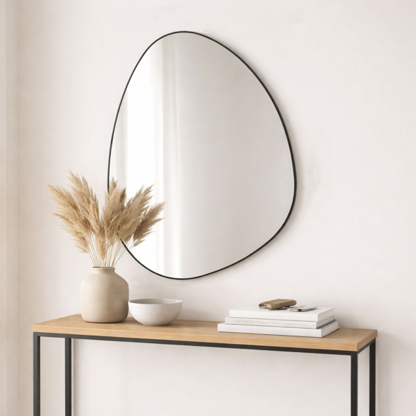 Διακοσμητικός Καθρέφτης Τοίχου (60x80) Spitishop Modena Black